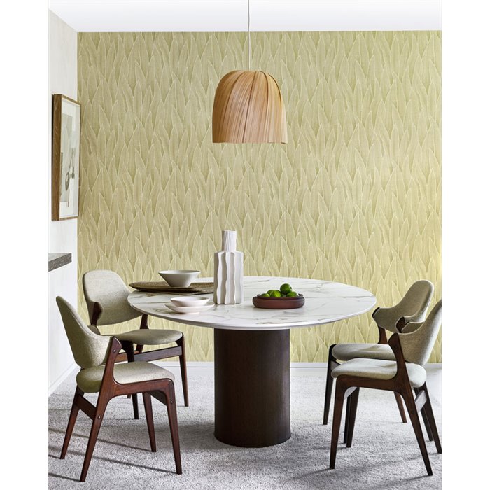 Papier peint floral grandes feuilles de sansevieria vert clair - Casadeco RIO 201837260