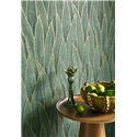 Casadeco|Floral sansevieria-large-leaf wallpaper in green|Rio