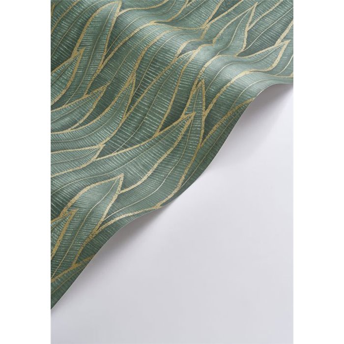 Casadeco|Floral sansevieria-large-leaf wallpaper in green|Rio