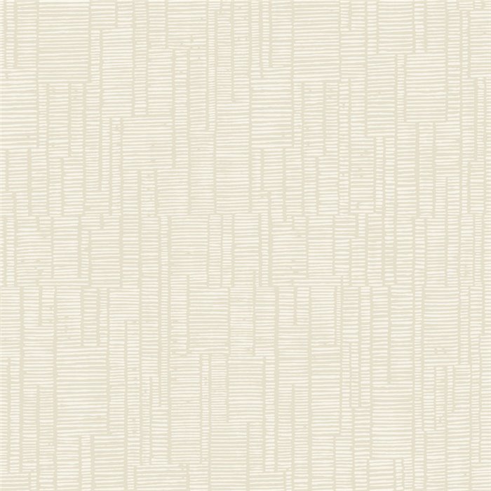Minimalist chalk-stripe wallpaper in light beige - Casadeco RIO 87441392