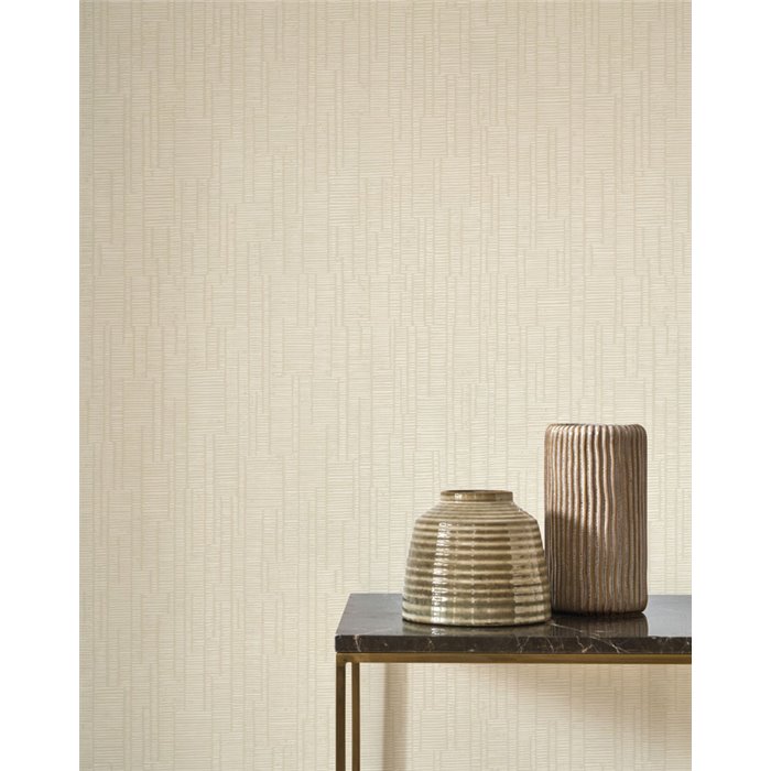 Tapete minimalistisch kreidestreifen hellbeige - Casadeco RIO 87441392