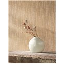 Minimalist chalk-stripe wallpaper in brown - Casadeco RIO 87442100