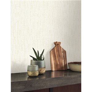 Tapete minimalistisch kreidestreifen beige - Casadeco RIO 87441255 2