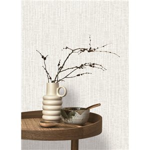 Tapete minimalistisch kreidestreifen beige - Casadeco RIO 87441255 2