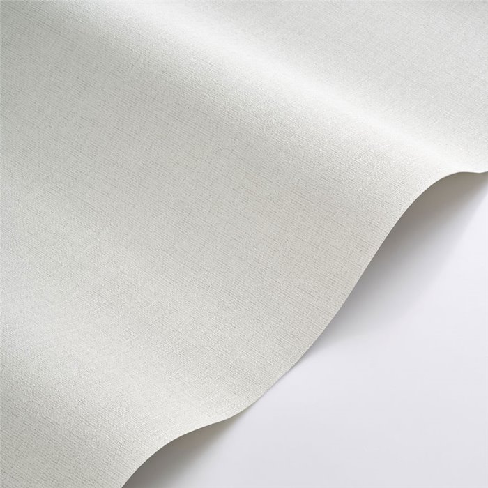 Linen wallpaper chalk white - Casadeco Caractere 201170101