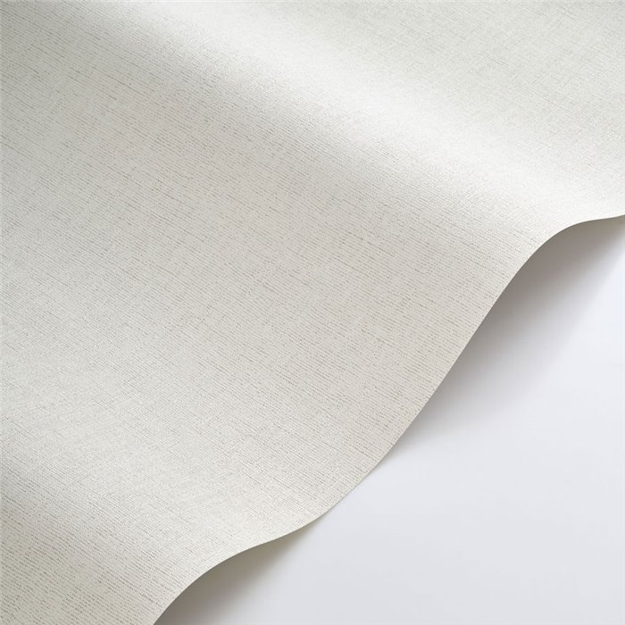 Casadeco|Papier peint lin blanc|Imitation Tissu