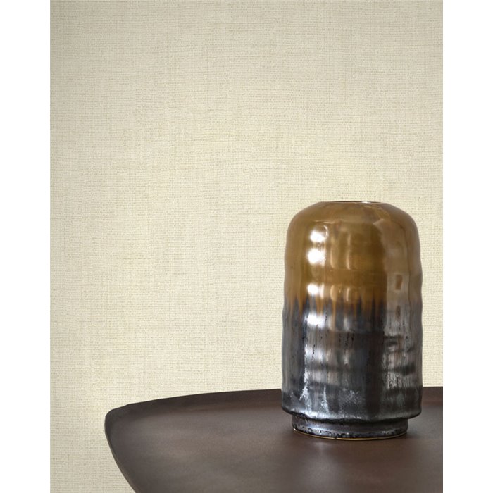 Leinentapete kalkbeige - Casadeco Caractere 201171111