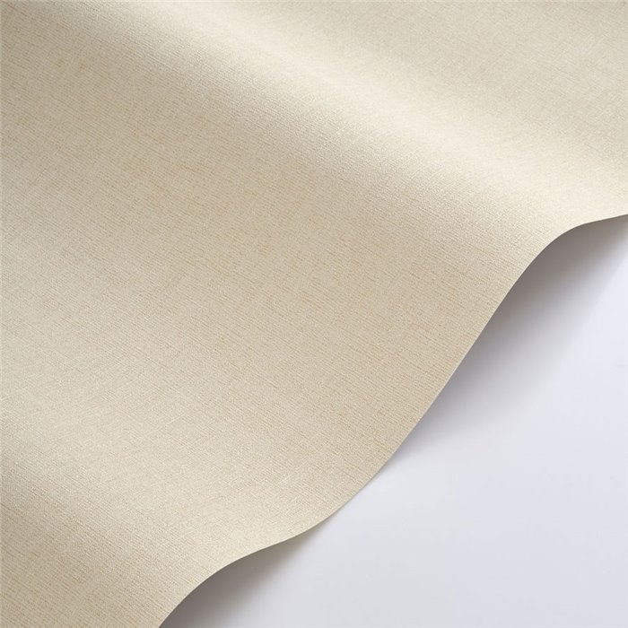 Linen wallpaper vanilla beige - Casadeco Caractere 201171122