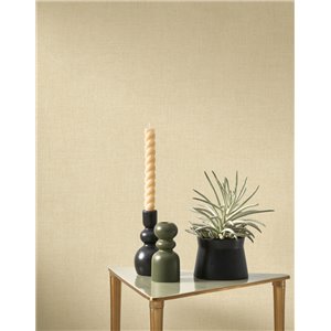 Leinentapete greige-beige - Casadeco Caractere 201171215 2