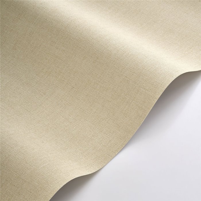 Casadeco|Linen wallpaper straw beige|Fabric Imitation