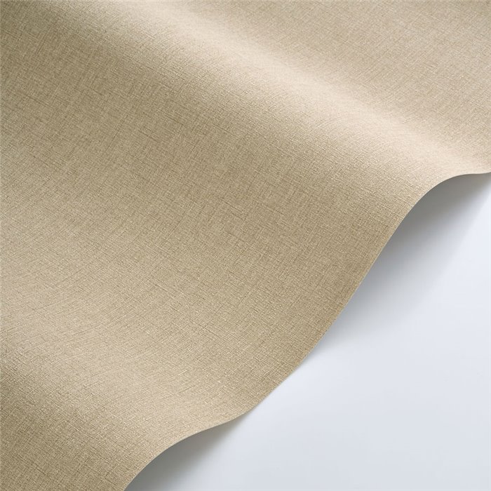 Papier peint lin beige cappuccino - Casadeco Caractere 201171414