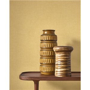 Papier peint lin marron cacao - Casadeco Caractere 201172727 2