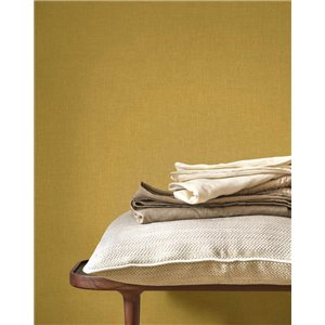 Papier peint lin marron cacao - Casadeco Caractere 201172727 2