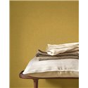 Linen wallpaper curry yellow - Casadeco Caractere 201172442