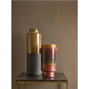 Papier peint lin marron cacao - Casadeco Caractere 201172727 2