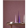 Casadeco|Leinentapete aubergine-violett|Textilimitation
