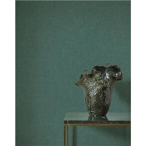 Linen wallpaper olive green - Casadeco Caractere 201177373 2