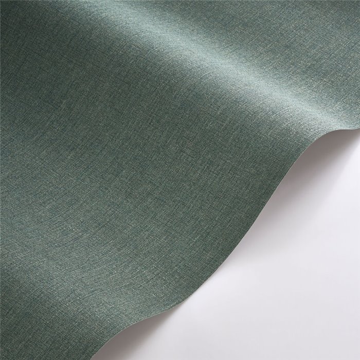 Casadeco|Papier peint lin bleu paon|Imitation Tissu