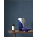 Casadeco|Linen wallpaper ultramarine blue|Fabric Imitation
