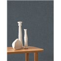 Leinentapete sturmblau - Casadeco Caractere 201176886