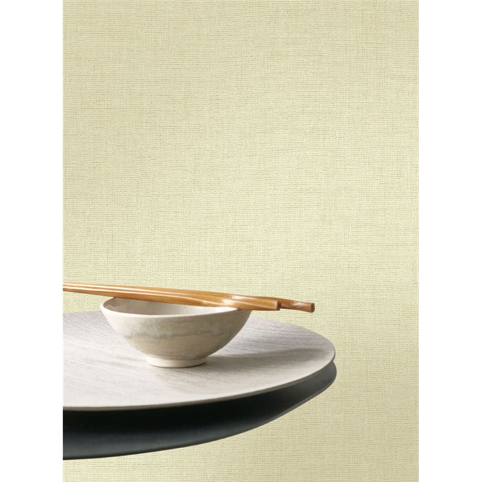 Casadeco|Papier peint lin vert amande|Imitation Tissu