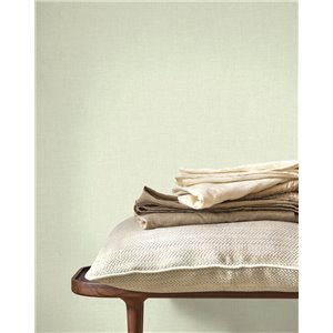 Linen wallpaper olive green - Casadeco Caractere 201177373 2
