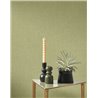 Linen wallpaper tea green - Casadeco Caractere 201177272
