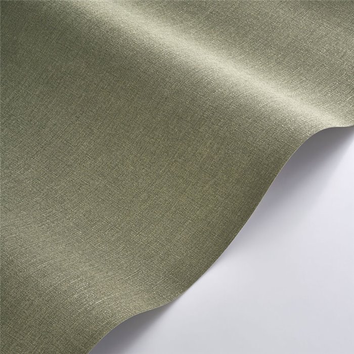 Papier peint lin vert kaki - Casadeco Caractere 201177404