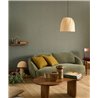 Linen wallpaper Nile green - Casadeco Caractere 201177808