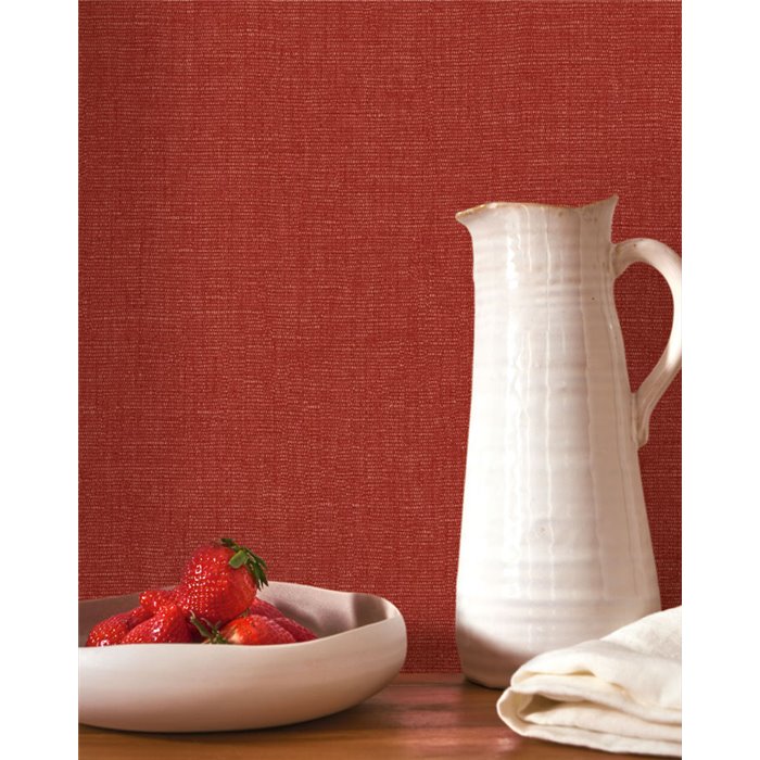 Linen wallpaper kiss red - Casadeco Caractere 201178484