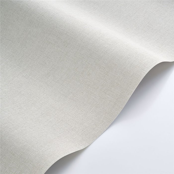 Casadeco|Papel pintado lino gris pluma|Imitacion Tela