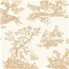 Classic Toile de Jouy wallpaper in white beige - Casadeco Les Belles Toiles de Jouy 201691313