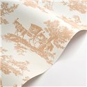 Casadeco|Tapete Toile de Jouy klassisch weiß beige|Les Belles Toiles de Jouy