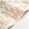 Casadeco|Classic Toile de Jouy wallpaper in white beige|Les Belles Toiles de Jouy