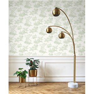 Tapete Toile de Jouy klassisch weiß schwarz - Casadeco Les Belles Toiles de Jouy 201699310 2