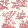 Classic Toile de Jouy wallpaper in white red - Casadeco Les Belles Toiles de Jouy 201698585