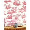 Classic Toile de Jouy wallpaper in white red - Casadeco Les Belles Toiles de Jouy 201698585