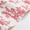 Papier peint Toile de Jouy classique blanc rouge - Casadeco Les Belles Toiles de Jouy 201698585