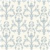 Tapete barock floral ornamental weiß blau - Casadeco Les Belles Toiles de Jouy 201716226