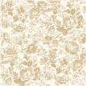 Tapete englischer stil rosen weiß beige - Casadeco Les Belles Toiles de Jouy 201721331