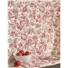 Casadeco|English-style rose wallpaper in white red|Vintage Flowers