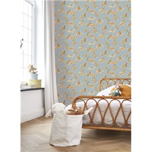 Toile de Jouy wallpaper in multicolor classic style - Casadeco Les Belles Toiles de Jouy 201737407 2