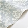 Baroque floral garland wallpaper in blue - Casadeco Les Belles Toiles de Jouy 201746336