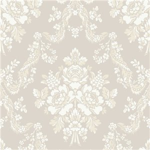 Tapete barock floral girlanden blau - Casadeco Les Belles Toiles de Jouy 201746336