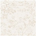 Papier peint scandinave arbres beige - Casadeco Les Belles Toiles de Jouy 81521101