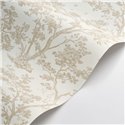 Tapete skandinavisch bäume weiß beige - Casadeco Les Belles Toiles de Jouy 81521122