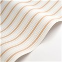 Elegant striped wallpaper in beige - Casadeco Les Belles Toiles de Jouy 81571414