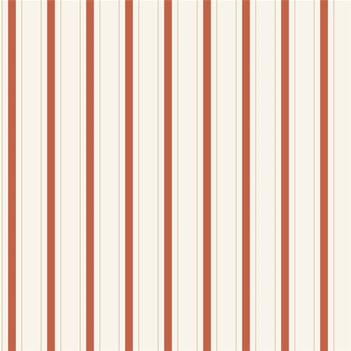 Papier peint à rayures élégantes blanc rouge - Casadeco Les Belles Toiles de Jouy 81578225
