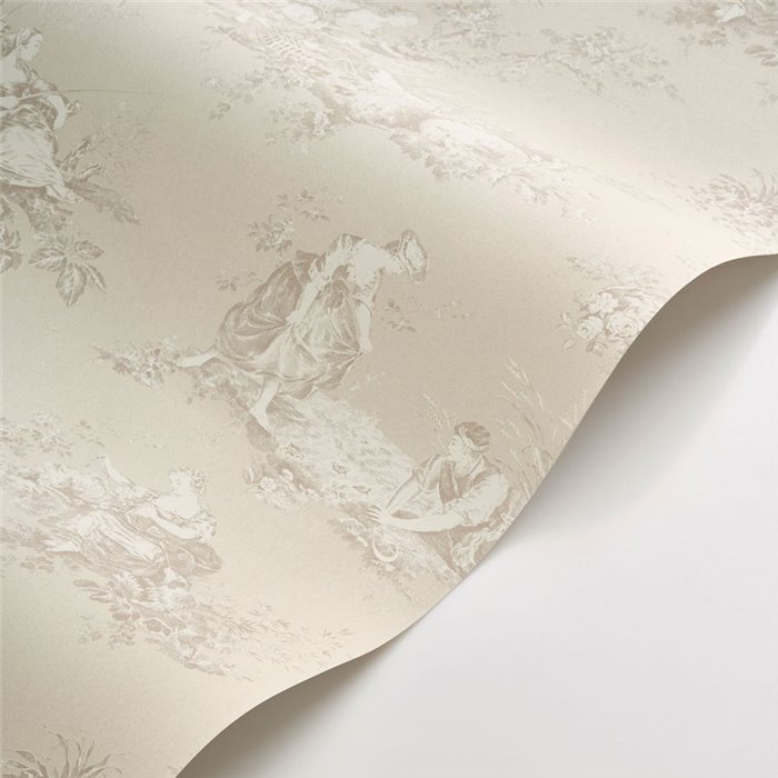 Papier peint Toile de Jouy scène d’été - Casadeco Les Belles Toiles de Jouy 87911212