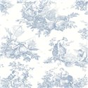 Toile de Jouy contrast-color wallpaper - Casadeco Les Belles Toiles de Jouy 87916217